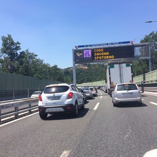 #InfoViabilità, code e rallentamenti sulla A10 per traffico intenso (FOTO)