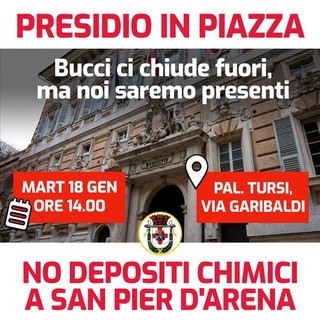 Depositi chimici, consiglio comunale a porte chiuse e presidio davanti a Tursi