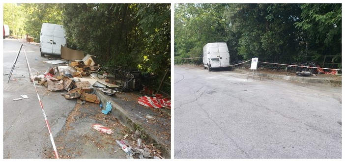 La pulizia di via Albisola e via degli Artigiani a Bolzaneto dopo l’interpellanza presentata dalla Lega