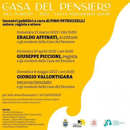 Santa Margherita Ligure: scatta il progetto Casa del Pensiero Santa Margherita Ligure: scatta il progetto Casa del Pensiero