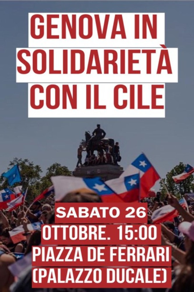 Sabato la manifestazione “En apoyo a Chile”, l'adesione del sindacato Usb Sabato la manifestazione “En apoyo a Chile”, l'adesione del sindacato Usb