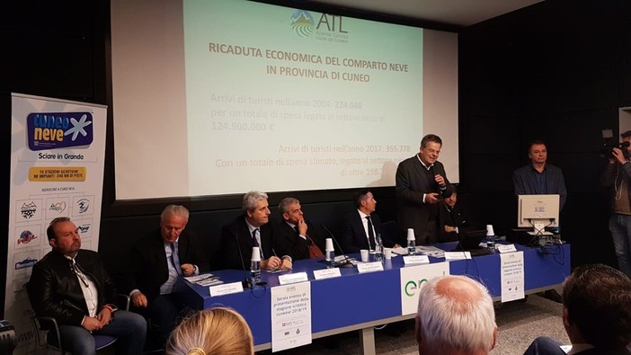 "Altri 6 milioni di euro per le stazioni sciistiche del Cuneese". L'annuncio di Chiamparino alla presentazione della stagione 2018/19 (VIDEO) "Altri 6 milioni di euro per le stazioni sciistiche del Cuneese". L'annuncio di Chiamparino alla presentazione della stagione 2018/19 (VIDEO)