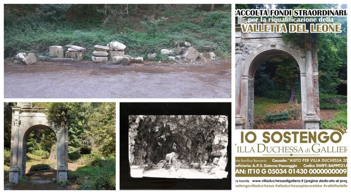 Voltri, a Villa Duchessa lanciato il restauro della Valletta del Leone (FOTO)