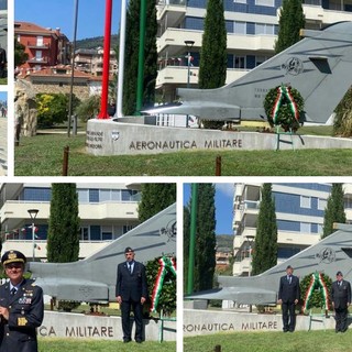 Andora, scoperto il monumento al Capitano Pilota di Albenga Andrea Gastaldi, esempio di coerenza e lealtà (FOTO e VIDEO)