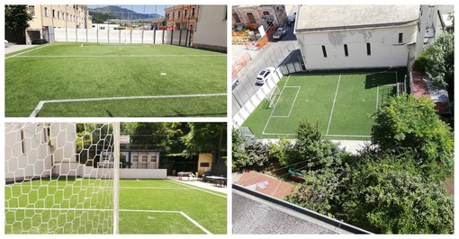 Recuperato il campetto di calcio del Campasso grazie all’omonimo comitato: altro prezioso punto in favore della vivibilità del quartiere (FOTO)