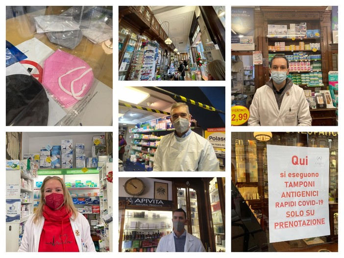 Mascherine Ffp2, per il momento nessuna difficoltà a trovarle in farmacia, ma i tamponi faidate sono esauriti (FOTO)