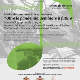 L'Accademia del Chiostro dedica un concerto alle vittime del Ponte Morandi e agli operatori sanitari
