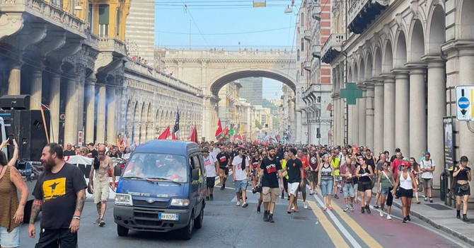 Sabato di manifestazioni, salta il ritrovo in De Ferrari: il Movimento 17 ottobre cambia i piani, alta l'attenzione per l'ordine pubblico Sabato di manifestazioni, salta il ritrovo in De Ferrari: il Movimento 17 ottobre cambia i piani, alta l'attenzione per l'ordine pubblico