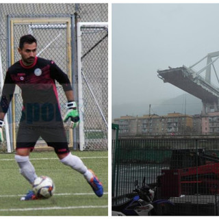 Davide Capello coinvolto nel crollo del Ponte Morandi, il portiere del Legino è miracolosamente sopravvissuto dopo un volo di 50 metri