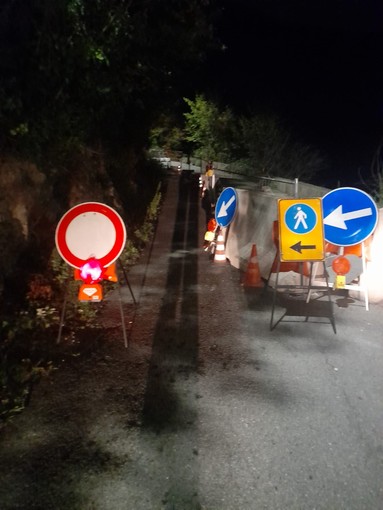 Via Trensasco, al via le procedure per il ripristino della viabilità, crolla un altro muro sul torrente Secca, Avvenente: "Attenzione massima, ma risorse non infinite"