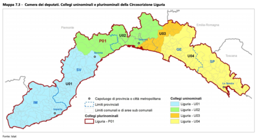 Geografia elettorale dopo il referendum sul taglio dei parlamentari: ecco che cosa cambia in Liguria