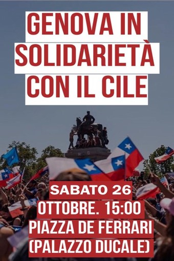 Sabato la manifestazione “En apoyo a Chile”, l'adesione del sindacato Usb