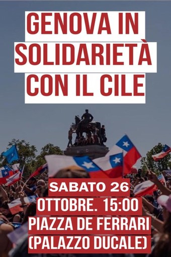 Sabato la manifestazione “En apoyo a Chile”, l'adesione del sindacato Usb Sabato la manifestazione “En apoyo a Chile”, l'adesione del sindacato Usb