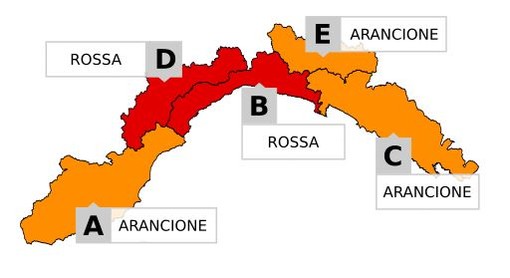 Meteo: scatta l'allerta rossa su Genova dalle 20 di oggi a lunedì
