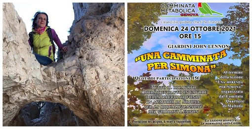 Multedo, domani la Camminata Metabolica per ricordare Simona Granara Multedo, domani la Camminata Metabolica per ricordare Simona Granara