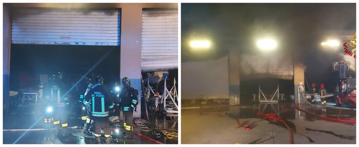 Incendio allo Yacht Club Genova, intervento dei Vigili del fuoco nella notte: le fiamme colpiscono una rimessa di barche e gommoni