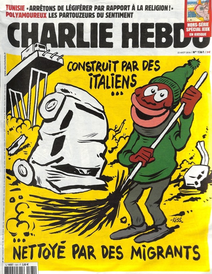La copertina autentica di Charlie Hebdo n. 1361