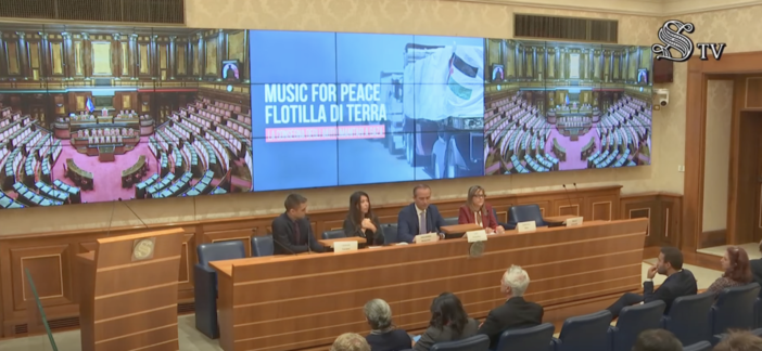 Music for Peace al Senato. “Ci sono 300 tonnellate di aiuti umanitari in attesa di essere consegnati”