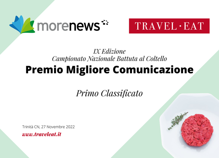 Domenica 27 novembre torna l'attesissimo Campionato nazionale di Battuta al Coltello di Trinità nel cuneese, giunto alla nona edizione Domenica 27 novembre torna l'attesissimo Campionato nazionale di Battuta al Coltello di Trinità nel cuneese, giunto alla nona edizione