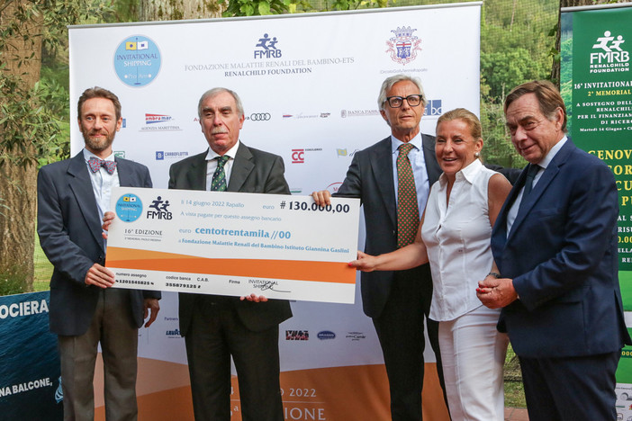Rapallo: la XVI Invitational Shipping pro-am regala 130.000 euro alla fondazione Fmrb - Renalchild Foundation Rapallo: la XVI Invitational Shipping pro-am regala 130.000 euro alla fondazione Fmrb - Renalchild Foundation