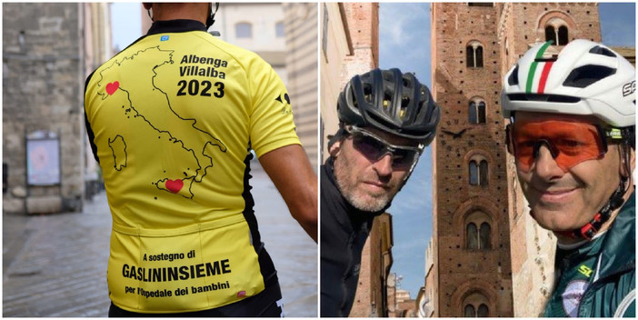 Da Albenga alla Sicilia in bici per i bimbi del Gaslini: Giuseppe e Massimiliano pronti all'impresa Da Albenga alla Sicilia in bici per i bimbi del Gaslini: Giuseppe e Massimiliano pronti all'impresa
