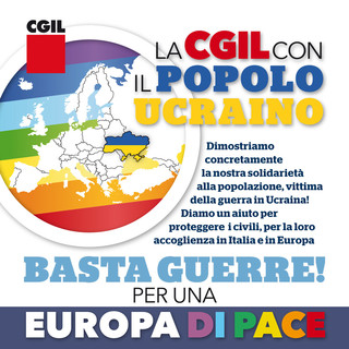 Venerdì 6 maggio in cgil la consegna del container di indumenti, cibo e medicinali per la popolazione ucraina
