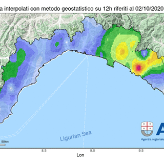 Arpal spiega: &quot;Ecco perché l'allerta non è rossa su tutta la Liguria&quot;