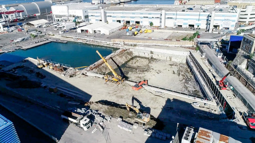 Waterfront di Levante, il video sui lavori pubblicato da Drone Genova (VIDEO)