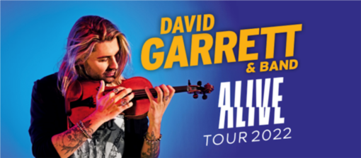 David Garrett a Genova, l'Alive Tour cambia location