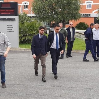 Bombardier: Di Maio a Vado Ligure conferma il 6 giugno come data per l'incontro al MISE
