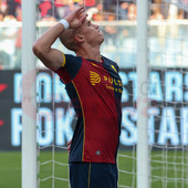 L'esultanza di Ostigard per il gol che sblocca la partita (foto Gabriele Siri) L'esultanza di Ostigard per il gol che sblocca la partita (foto Gabriele Siri)