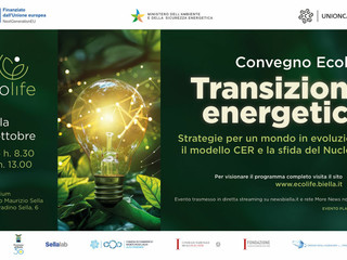 Ecolife 2025, convegno sulla Transizione Energetica: tutto esaurito all’Auditorium Lanificio Maurizio Sella Ecolife 2025, convegno sulla Transizione Energetica: tutto esaurito all’Auditorium Lanificio Maurizio Sella