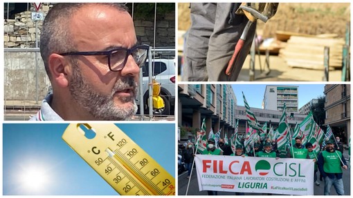 Grande caldo e cantieri edili. Tafaria (Filca Cisl): "Tanti aperti dalle 5 alle 13, ma serve una norma chiara sulla cig per il caldo"