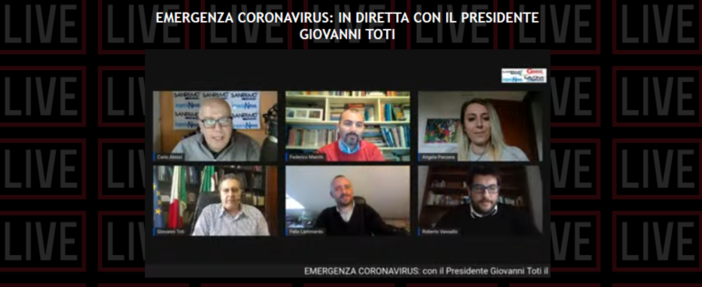 Coronavirus, Toti in diretta con i giornali del nostro gruppo editoriale: "Dopo Pasqua potrebbero esserci parziali riaperture" (VIDEO)