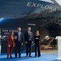 Crociere, doppio evento a Sestri Ponente: varata Explora V, posata la moneta per Explora VI