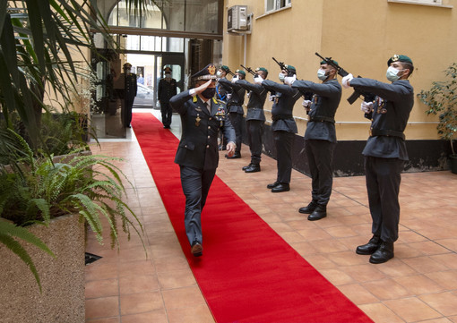 Visita del comandante generale della guardia di finanza Giuseppe Zafarana al comando della Liguria Visita del comandante generale della guardia di finanza Giuseppe Zafarana al comando della Liguria