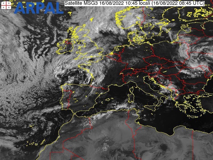 Arpal chiude anticipatamente l'allerta temporali alle 12 di oggi martedì 16 agosto nelle zone  di Centro e Levante