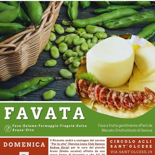 "Favata" solidale a Sant'Olcese organizzata dai Lions Club Genova Porto Antico, Andrea Doria e Aereoporto  Sextum