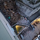 La frana di via Posalunga La frana di via Posalunga