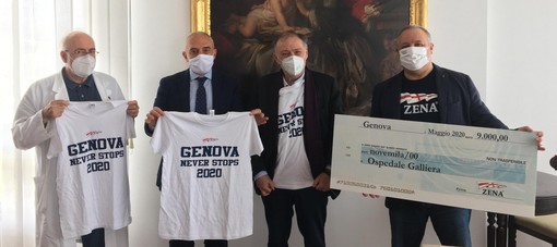 &quot;Genova never stops 2020&quot;: 9.000 euro all'ospedale Galliera