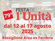A Rossiglione il 12 agosto al via la Festa dell'Unità con una giornata dedicata alla Palestina A Rossiglione il 12 agosto al via la Festa dell'Unità con una giornata dedicata alla Palestina