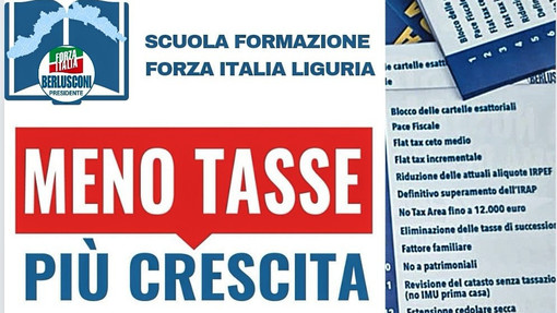 Forza Italia Liguria in campo per la riforma fiscale: “Meno tasse, più crescita”