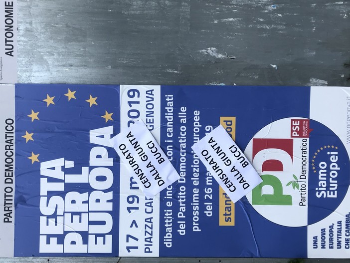 La denuncia del Pd: "La giunta Bucci censura la Festa per l'Europa del Partito Democratico"