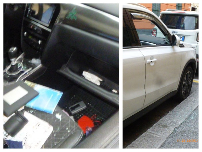 Raffica di furti nelle auto parcheggiate tra Portoria e Castelletto, indagano i carabinieri Raffica di furti nelle auto parcheggiate tra Portoria e Castelletto, indagano i carabinieri
