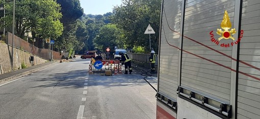 Fuga di gas da un cantiere, chiusa via Linneo Fuga di gas da un cantiere, chiusa via Linneo