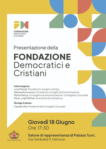Nasce la Fondazione Democratici e Cristiani: archivio storico, ricerca e formazione per le nuove generazioni Nasce la Fondazione Democratici e Cristiani: archivio storico, ricerca e formazione per le nuove generazioni