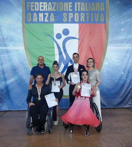 Campionati italiani danza sportiva paralimpica, la Liguria fa il pieno di medaglie