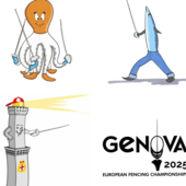 Acciuga, polpo e Lanterna: i simboli di Genova in lizza per diventare mascotte degli Europei di Scherma