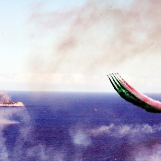 Le Frecce Tricolore lo scorso autunno ad Alassio (foto di Silvio Fasano)
