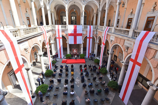 Festa della Bandiera e di San Giorgio: la cerimonia a Palazzo Tursi Festa della Bandiera e di San Giorgio: la cerimonia a Palazzo Tursi